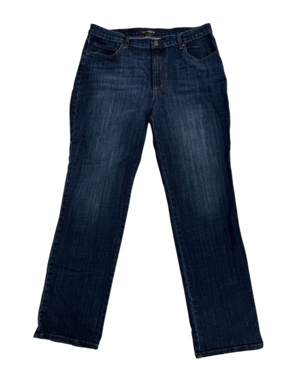 Lee Relaxed Fit Straight Leg Mid Rise Jeans Size 16 Long Women’s
